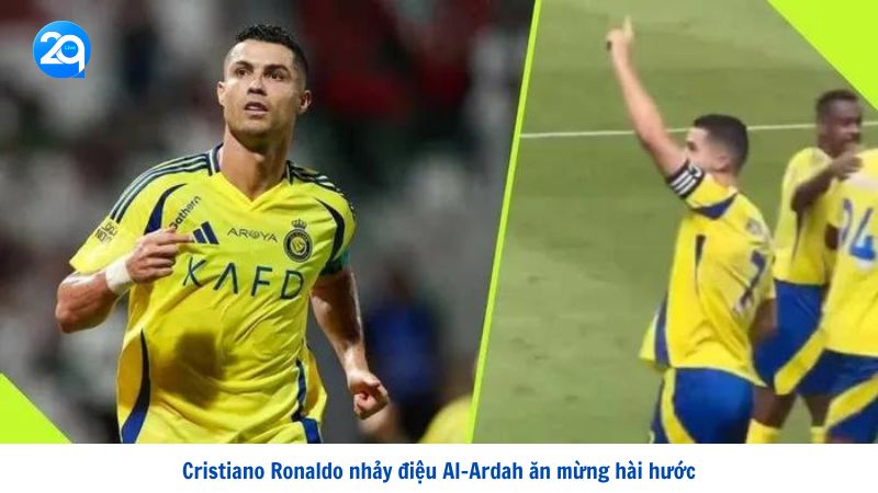 Cristiano Ronaldo nhảy điệu Al-Ardah ăn mừng hài hước